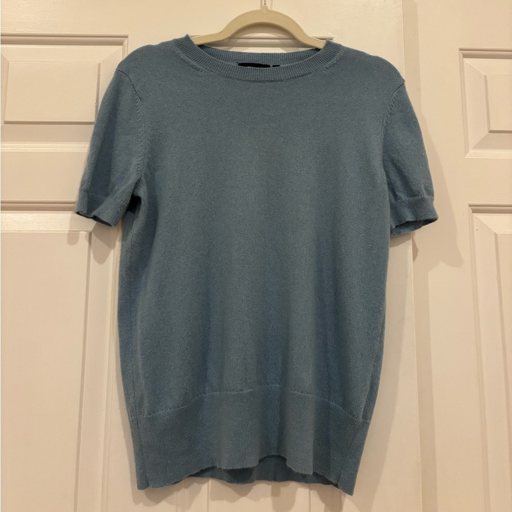 Theory 100% Cashmere Short Sleeve Sweater